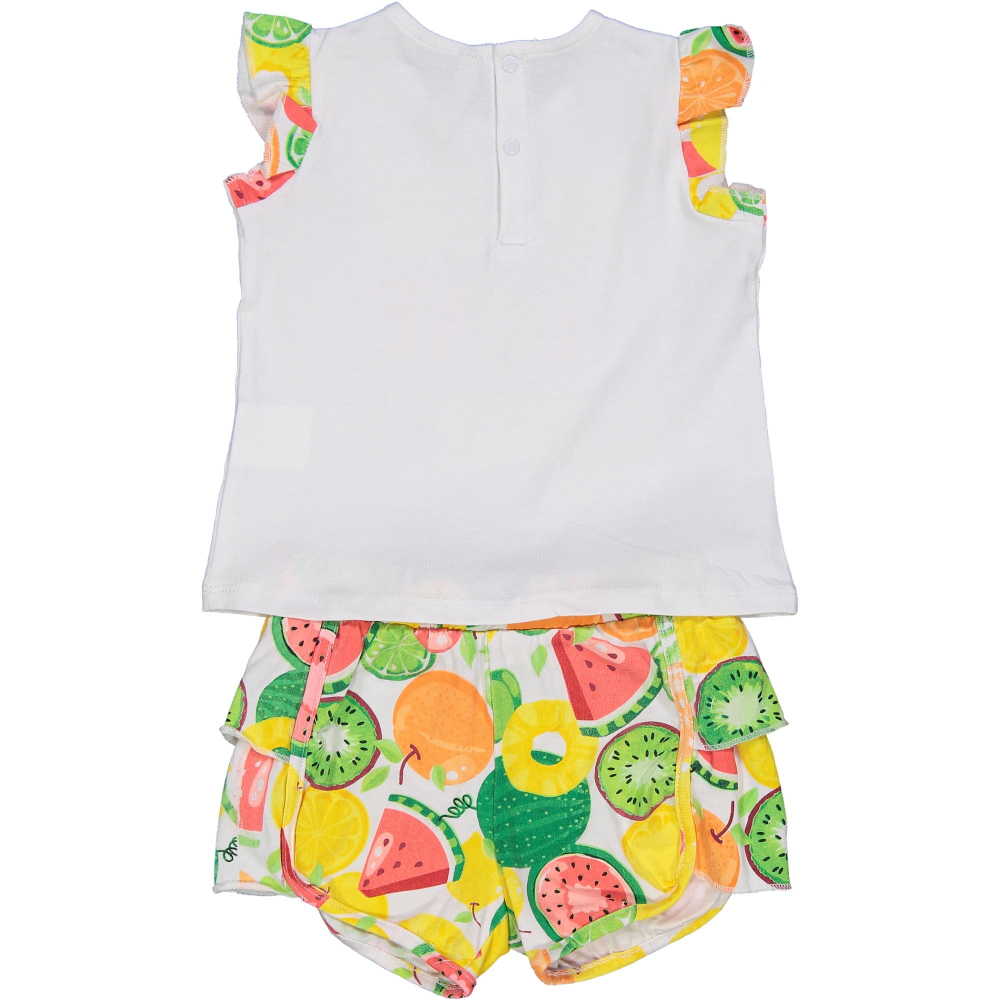 Completo frutta in cotone due pezzi maglia e pantaloncino Birba - immagine 2