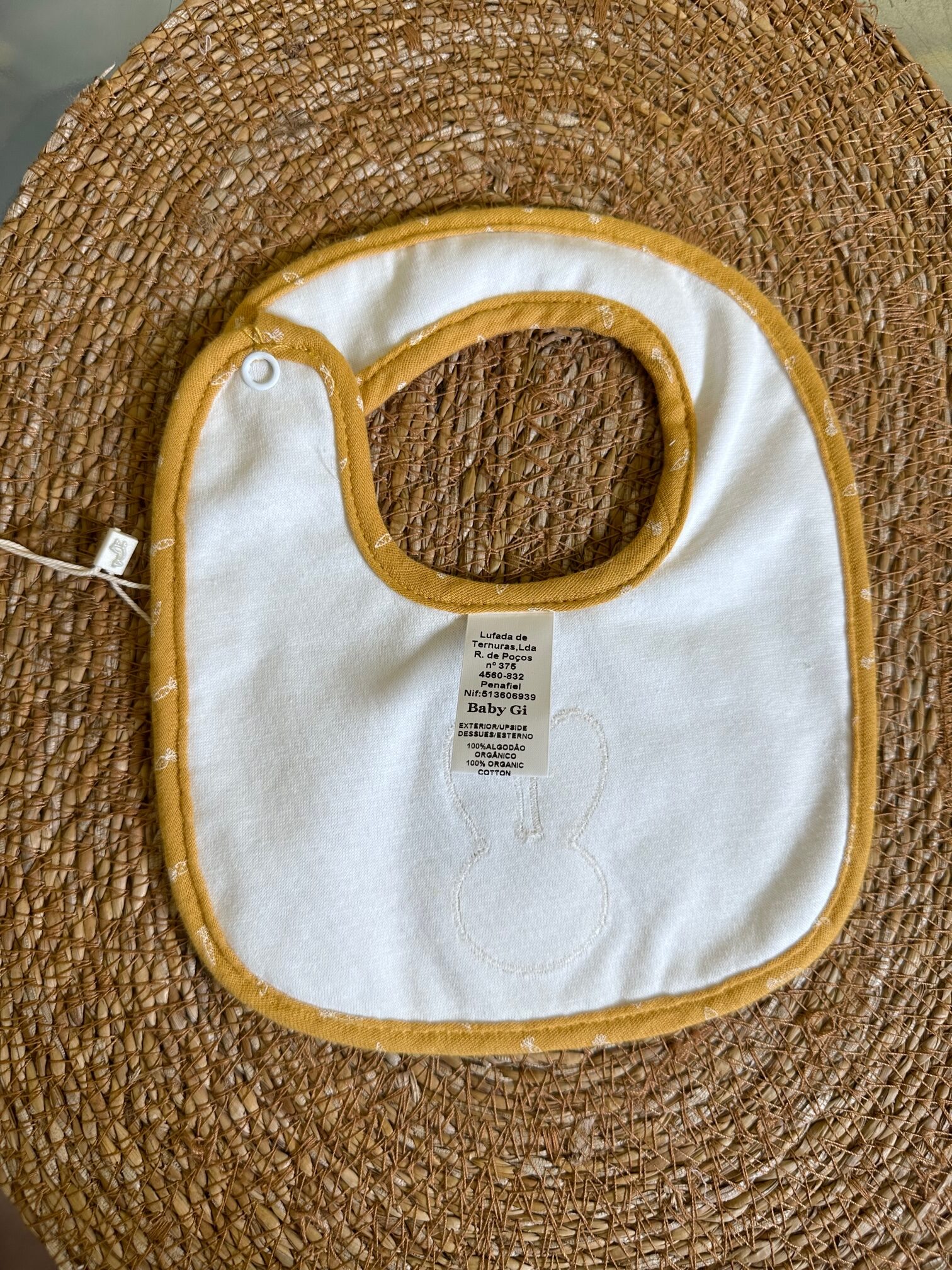 Bavetta panna e senape coniglio Baby Gi - immagine 2