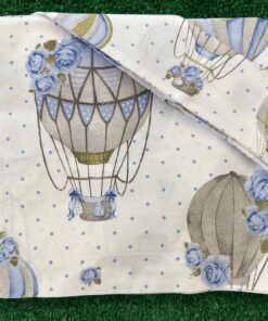 Set Lenzuola 3 pezzi mongolfiera celeste Mary More