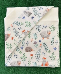 Set Lenzuola 3 pezzi animali bianco MaryMore