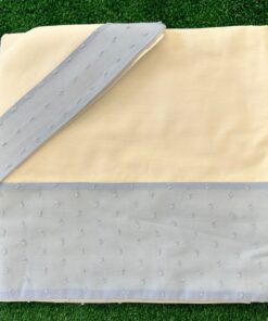 Set Lenzuola 3 pezzi celeste plumetis bianco #Mammaecicci