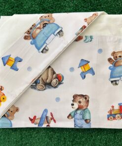 Set Lenzuola 3 pezzi peluche bianco MaryMore