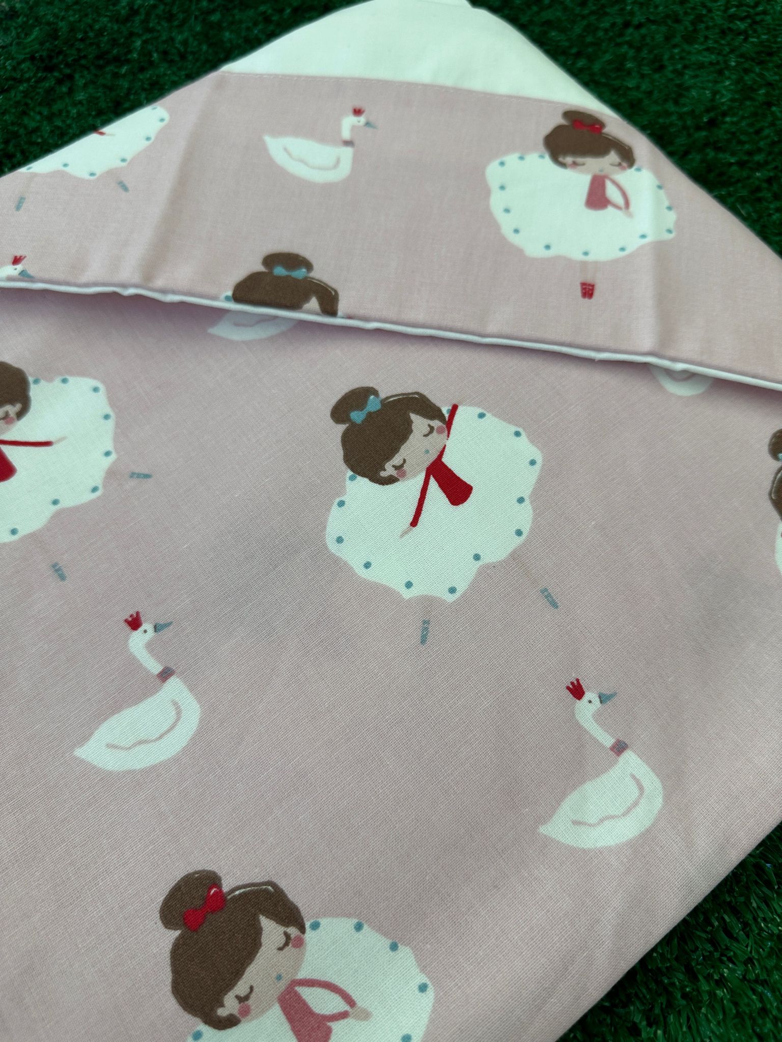 Set Lenzuola 3 pezzi ballerina rosa bianco Mary More - immagine 2