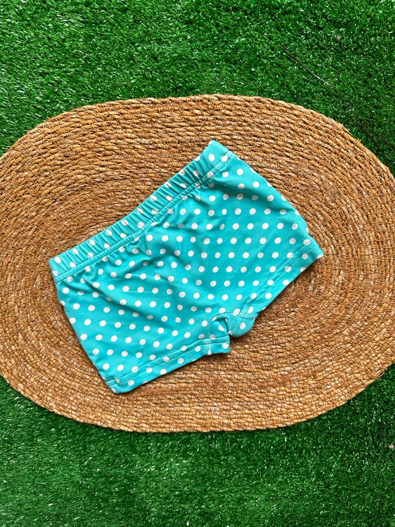 Costume bimbo celeste a pois Sardon - immagine 3