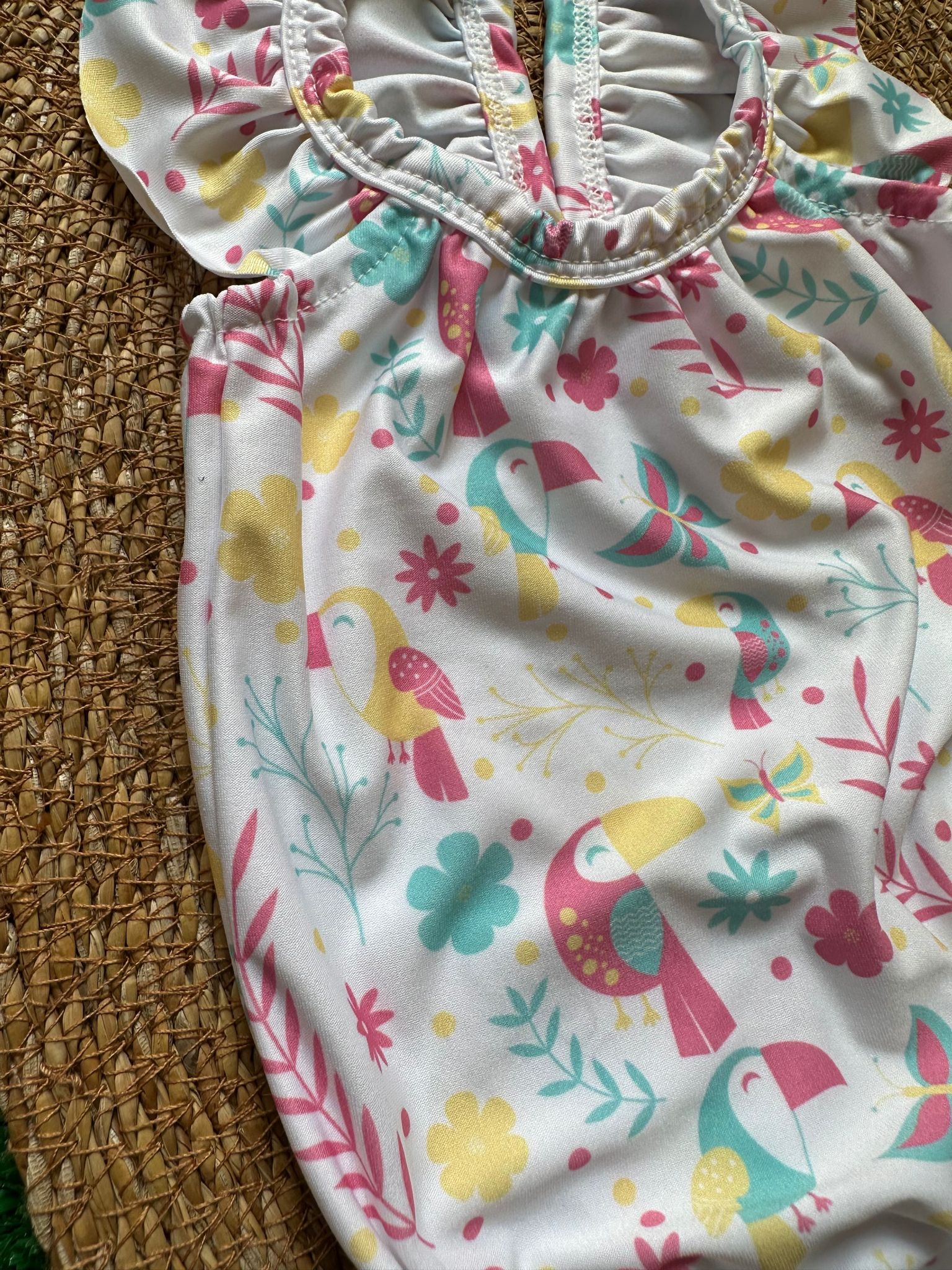 Costume intero bimba con pappagalli FS baby - immagine 3