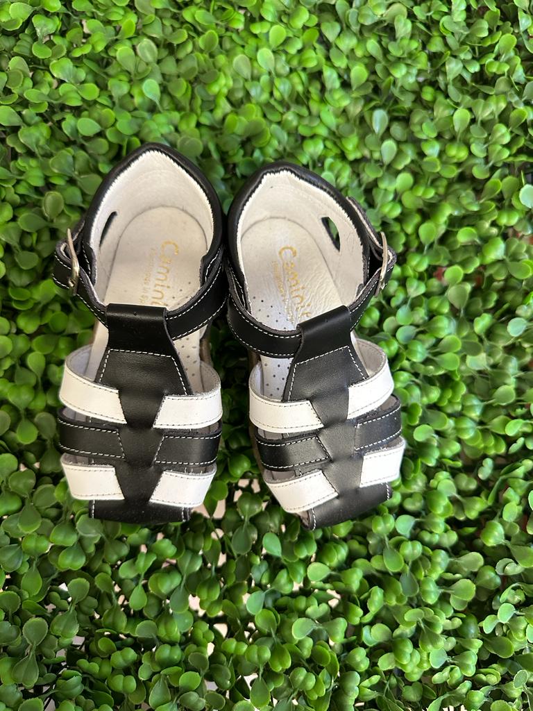 Sandaletto blu e bianco Caminito