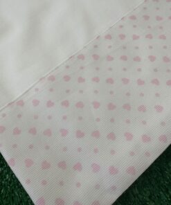 Alternative view of Set Lenzuola 3 pezzi bianco rosa cuori #Mammaecicci