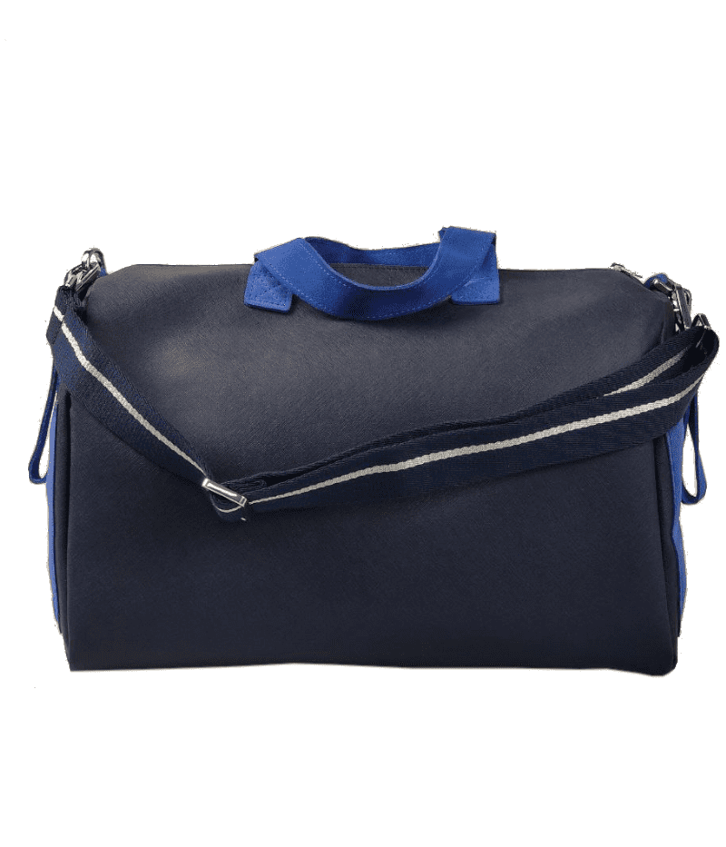 Borsa artigianale TICI handemade blu e azzurra - immagine 2