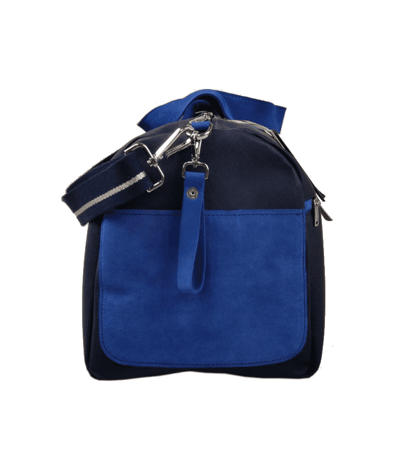 Borsa artigianale TICI handemade blu e azzurra - immagine 3