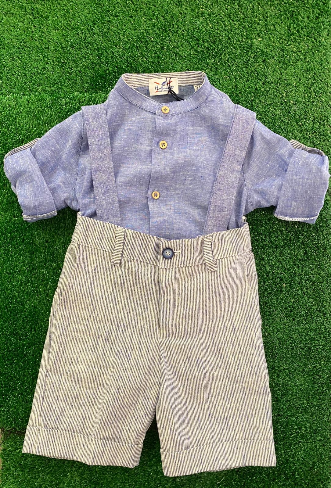 Completo Ambarabà blu denim