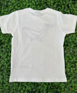 Alternative view of T-shirt bianca con balena Sardon