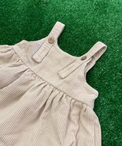Alternative view of Salopette beige in cotone organico Play Up