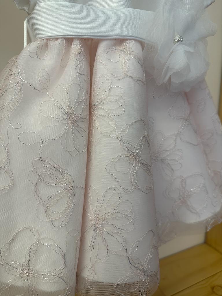 Abito rosa e bianco Ambarabà - immagine 4