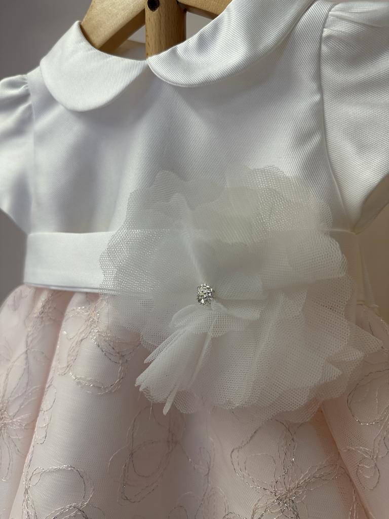 Abito rosa e bianco Ambarabà - immagine 2