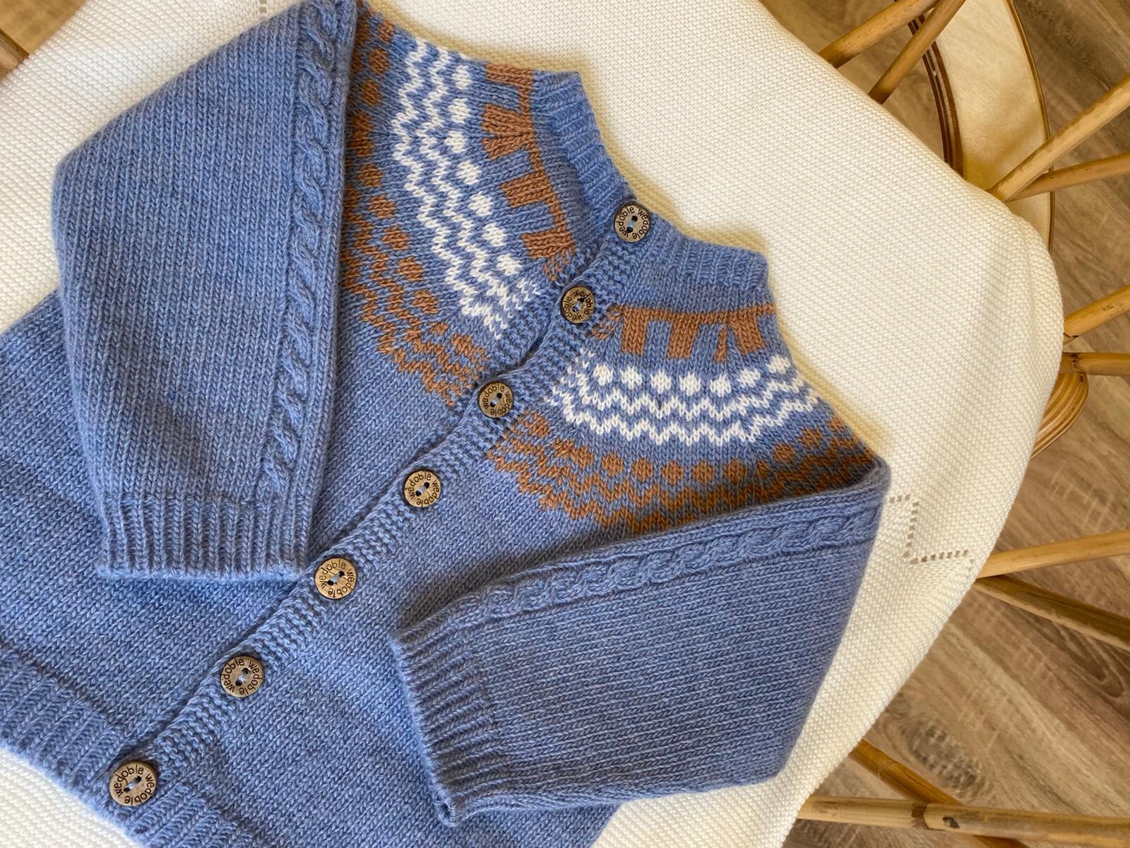 Completo 2 pezzi blu Wedoble - immagine 2