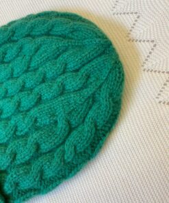 Alternative view of Cappellino trecce verde Wedoble