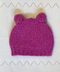 Cappellino pom pom fucsia Wedoble