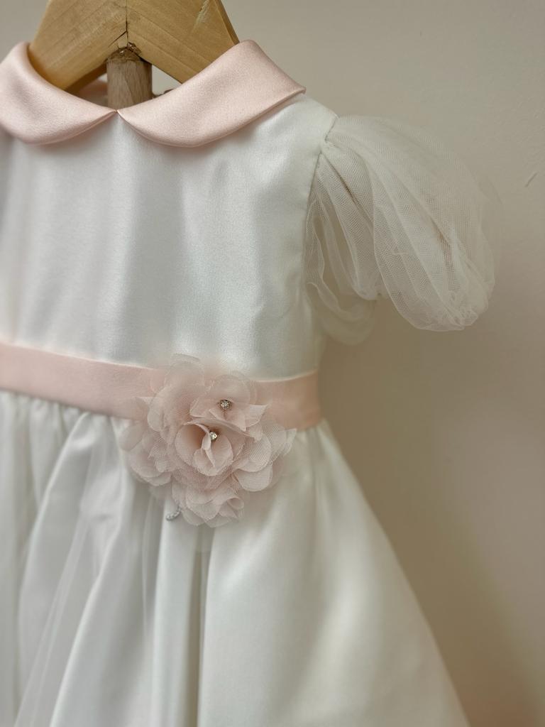 Abito Petit bianco e rosa - immagine 2