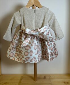 Alternative view of Abito leopardato con fiocco Ambarabà