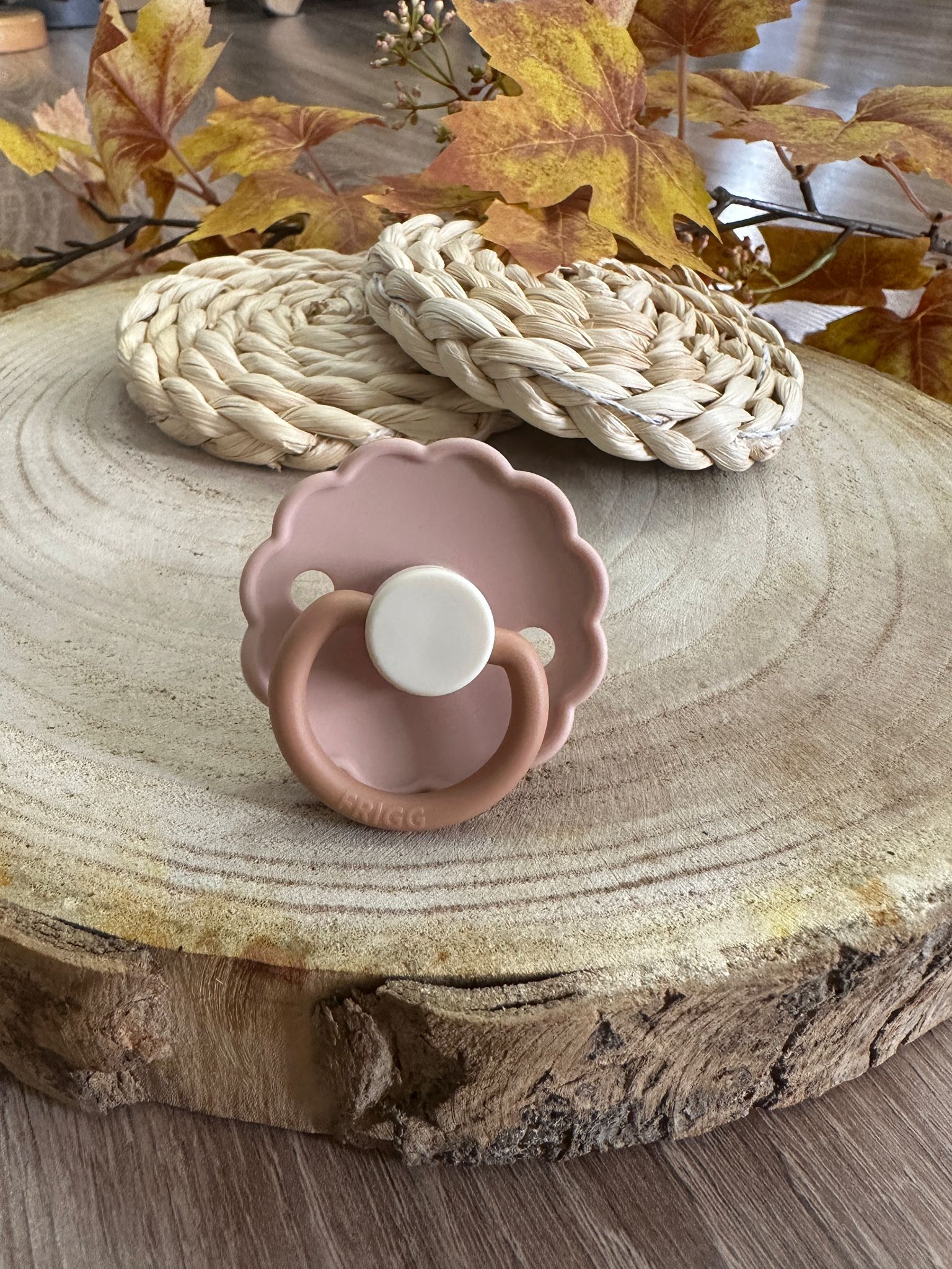Ciuccio Frigg fiorellino rosa e biscotto