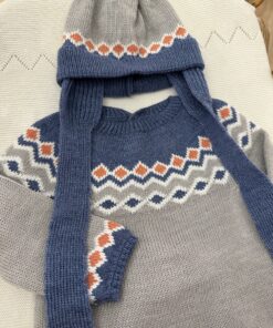 Alternative view of Completo 3 pezzi Mac Ilusion grigio e celeste