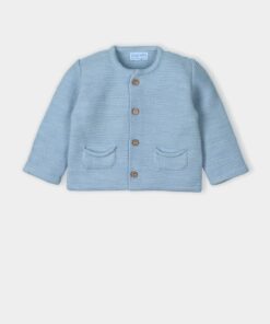 Cardigan in maglia celeste Mac Ilusion