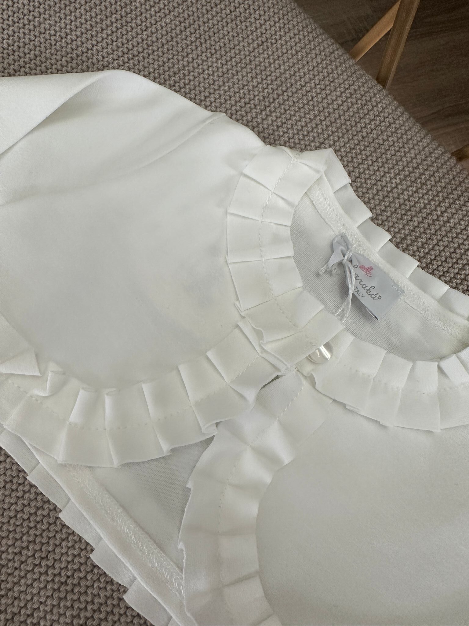 Cardigan corto con rouche Ambarabà - immagine 2