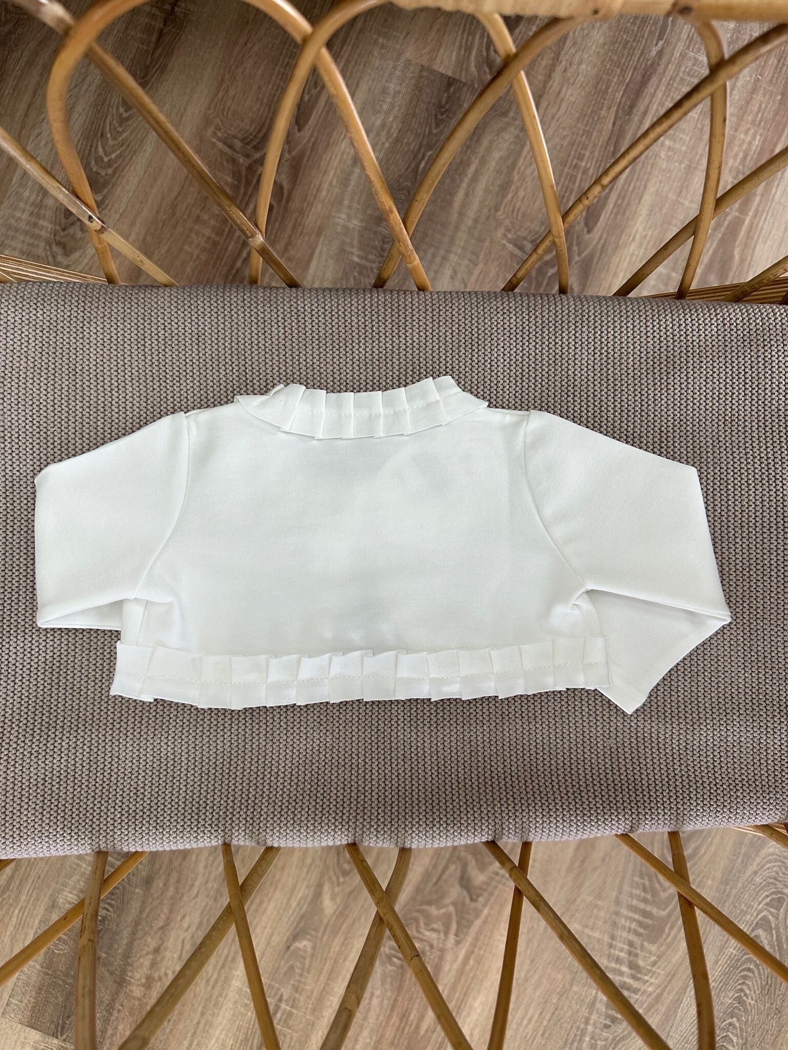 Cardigan corto con rouche Ambarabà - immagine 3