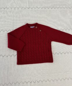 Maglioncino trecce rosso Mac Ilusion