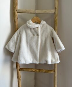 Cappotto in pelliccia panna Mac Ilusion