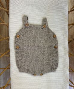 Pagliaccetto tortora in lana Condor