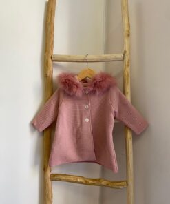 Cappottino misto lana rosa Mac Ilusion