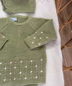 Alternative view of Completo 3 pezzi lungo Mac ilusion verde pistacchio