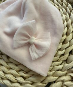 Alternative view of Berretto rosa fiocco creponne Story Loris