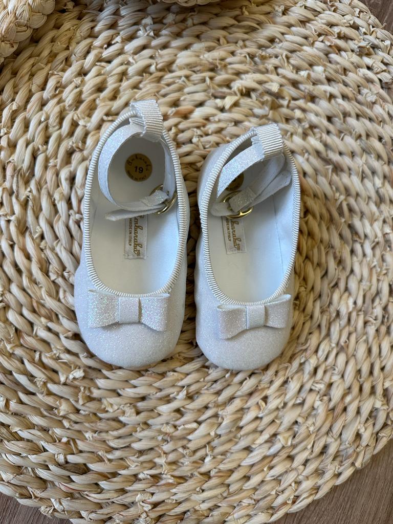 Ballerine bianca glitter Ambarabà