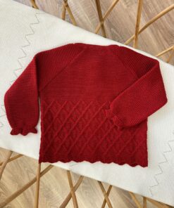 Alternative view of Cardigan rosso Mac Ilusion