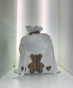 Sacco porta cambio bianco orsetto beige Biribò