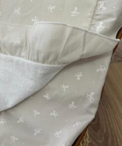 Alternative view of Telo da bagno grigio con cavallo a dondolo