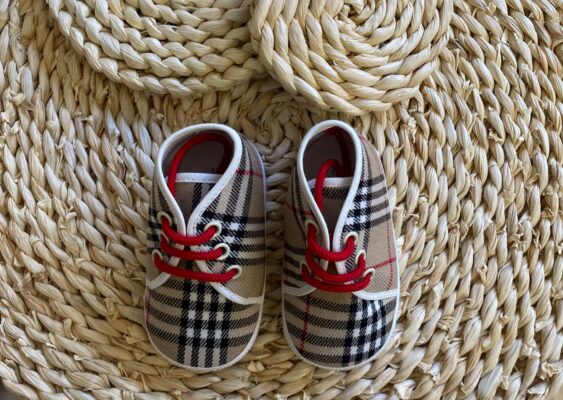 Polacchine tartan beige Petit