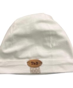 Cappellino bianco e tortora