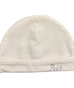 Cappellino bianco con strass Petit