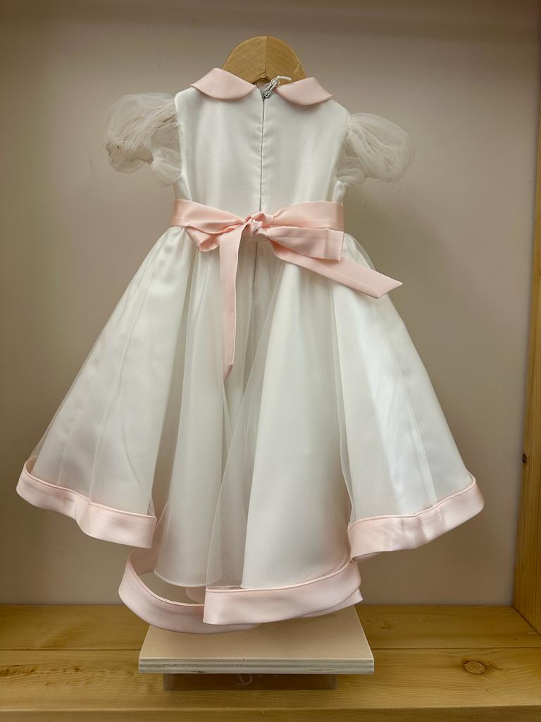 Abito Petit bianco e rosa - immagine 3