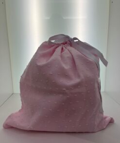 Sacco porta cambio plumetis rosa