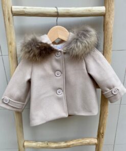 Cappottino Ambarabà beige con cappuccio