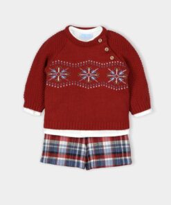 Completo 3 pezzi Mac Ilusion bordeaux e blu