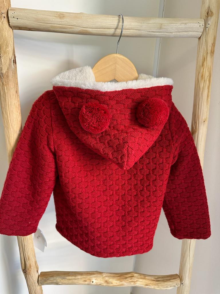 Cappottino rosso con pelliccia Mac Ilusion - immagine 3