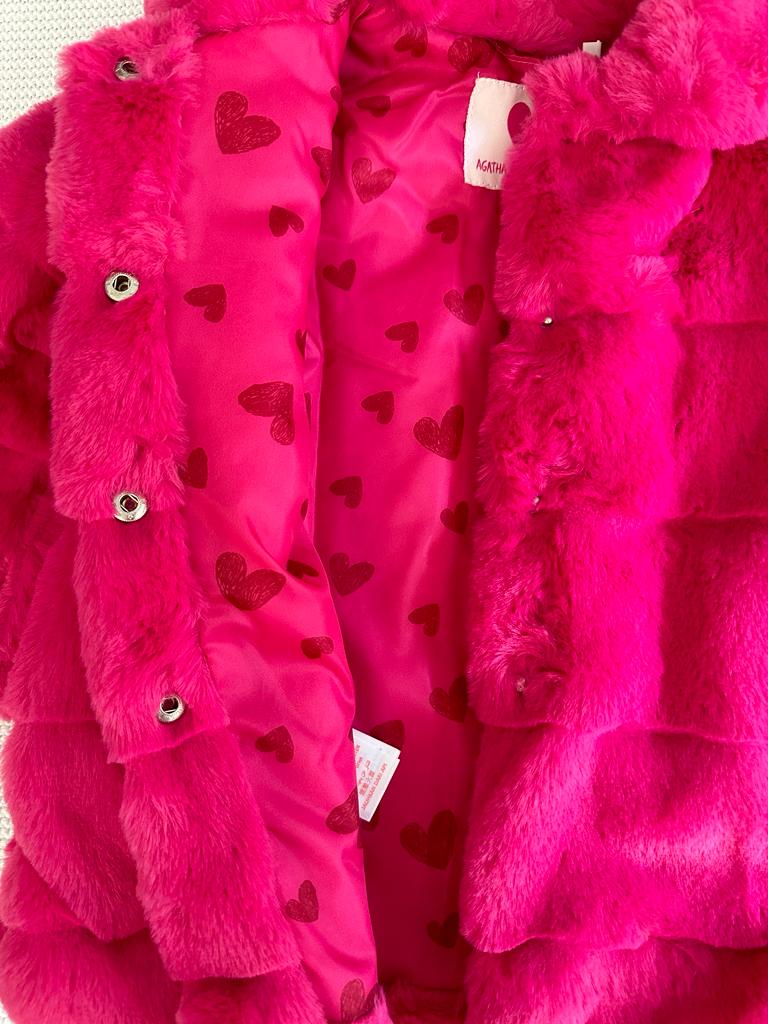 Cappotto pelliccia Agatha Ruiz De La Prada fucsia - immagine 2