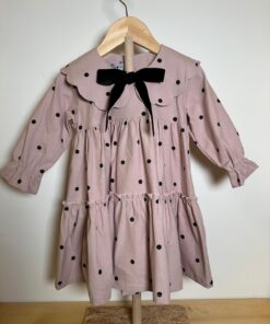 Vestito rosa con pois neri Phi Clothing