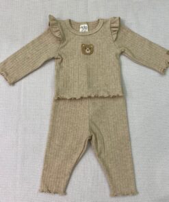 Completo 2 pezzi beige orsetto