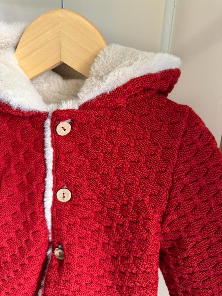 Cappottino rosso con pelliccia Mac Ilusion - immagine 2